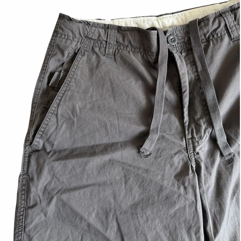 The North Face Mens Small Gray‎ Drawstring Hiking Trail Shorts Outdoor Casual